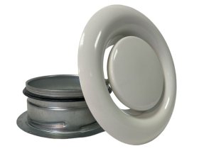 LUVAQ Metall Abluft-Tellerventil DN 100 inkl. EBR
