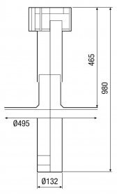 Maico Dachdurchführung DF 125 S
