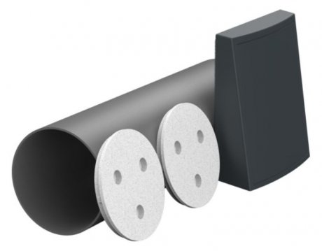 Zehnder ComfoSpot 55 Twin Rohbauset, 500 mm, anthrazit