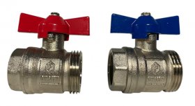 Logafloor Kugelhahnset KHS, H3/4, horziontale Ausführung