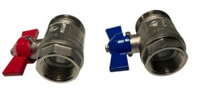 Logafloor Kugelhahnset KHS, H3/4, horziontale Ausführung