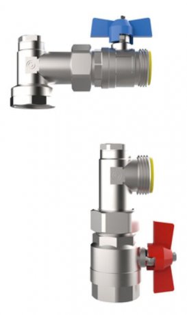 Logafloor Kugelhahnset KHS, V3/4, vertikale Ausführung