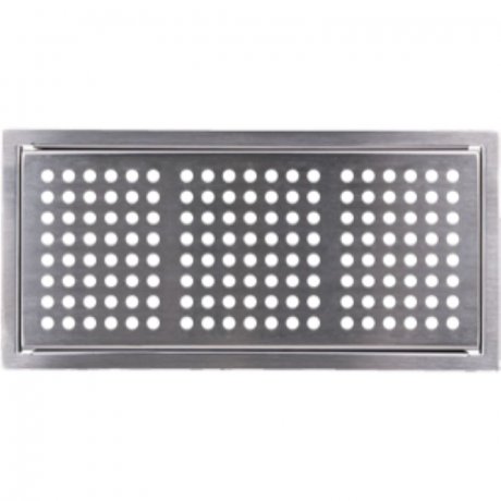 Pluggit Abdeckgitter Circle strong, Edelstahl gebürstet