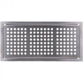 Pluggit Abdeckgitter Circle strong, Edelstahl gebürstet