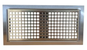 Pluggit Abdeckgitter Circle strong, Edelstahl gebürstet