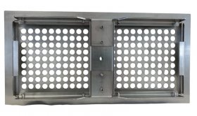 Pluggit Abdeckgitter Circle strong, Edelstahl gebürstet