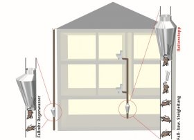 Westaflex Rattenstopp mit Reinigungsöffnung Asymmetrisch 600 x 250 mm, DN 111