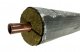 Armacell-MF Steinwollrohrschale alukaschiert, 30 x 22 x 1.000 mm, geschlitzt