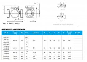 ESBE 3-Wege Mischer VRG132