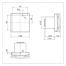 Maico Kleinraumventilator AKE 150/1 für Kellerentfeuchtung