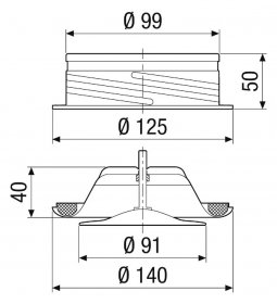 Maico Zuluft-Tellerventil, Metall TFZ 10