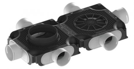 Maico flacher doppelter Luftverteiler, 6-fach, MA-FDV6-90