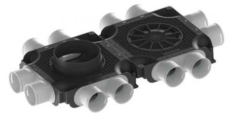 Maico flacher doppelter Luftverteiler,12-fach, MA-FDV12-75