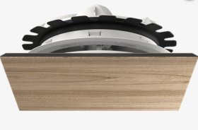 Viessmann Zuluft- und Abluftventil quad. Eiche