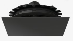Viessmann Zu- und Abluftventil quad., schwarz