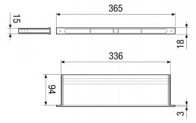 Maico Luftkanal für Fensterventil F 33-W