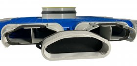 4-er Verteiler,1 Anschluss DN 160, 4 x 132 x 52