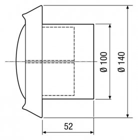 Maico Tellerventil, Edelstahl TM-V2A 10