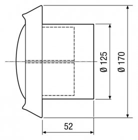 Maico Tellerventil, Edelstahl TM-V2A 12