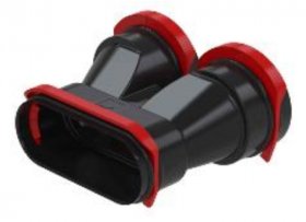 Zehnder ComfoFit Übergang 2x DN 75 auf flat 51