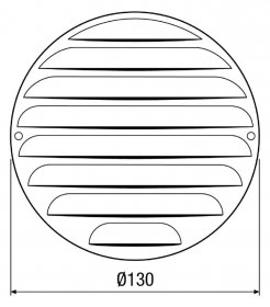 Maico Außengitter MGR 80/125 alu
