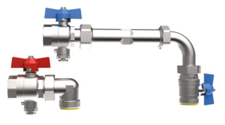 Logafloor Anschlussset für WMZ V3/4, vertikale Ausführung