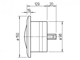 Helios Brandschutz-Tellerventilklappe BTK 100