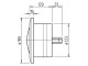 Helios Brandschutz-Tellerventilklappe BTK 125