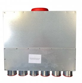 Verteiler mit Schallauskleidung DN 160, 12 x 75 mm