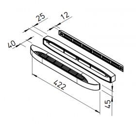 Helios Außenluft-Einströmelement ALEFS 45, schallgedämmt
