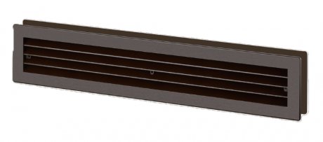 Helios Lüftungs-Türgitter, braun