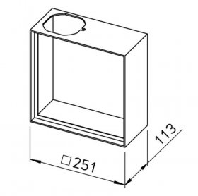 Helios Aufputz-Adapter ELS-APASA mit seitlichem Abgang