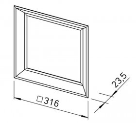 Helios Versenkrahmen ELS-VSR