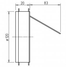 Helios Kaltrauch-Absperrklappe KAK 125