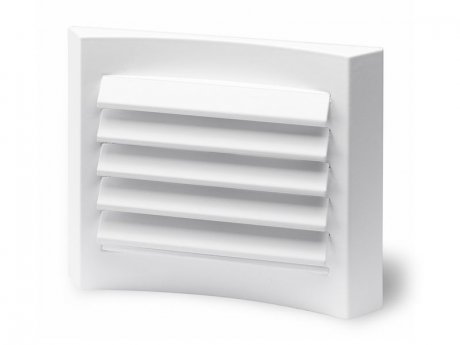 Helios Lüftungsgitter LGK 80, Kunststoff, weiß