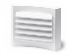 Helios Lüftungsgitter LGK 80, Kunststoff, weiß