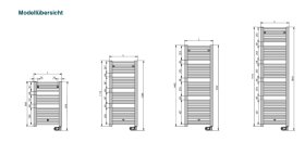 Zehnder Design-Heizkörper Dero, elektrisch, weiß
