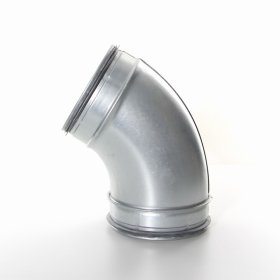 Bogen 60° Für Lüftungsrohr – NW 300 Mm, Aus Verzinktem Stahlblech, Für Dunstabzug Und Belüftung