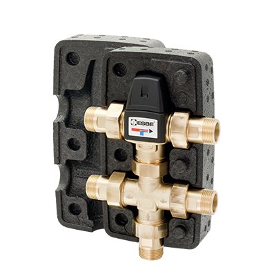 ESBE Zirkulationsset (thermisch) VTR322 50-75 Grad C DN20, Kvs1.6 incl. Isolierung