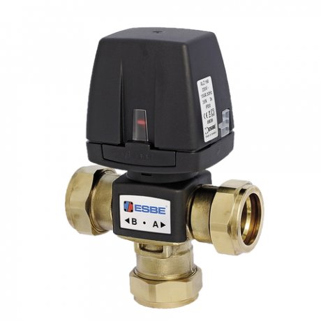 ESBE Zonenventil VZC263 DN25, Kvs6.0, KLF 28mm, 2-Punkt, 230V, Schutzklasse IP20, loses Kabel