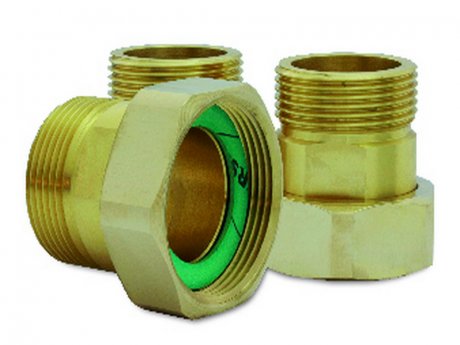 ESBE Verschraubungssatz 3er KTD112 Ventil-/Anschluss Gewinde G2", R1.1/2", für VRx-Mischer DN40 Aussengewinde