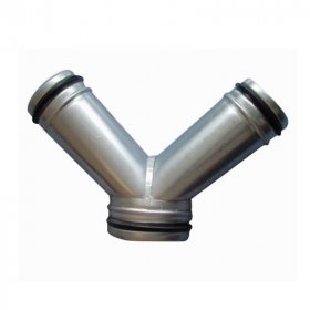 Hosenstück 90°, verzinkt