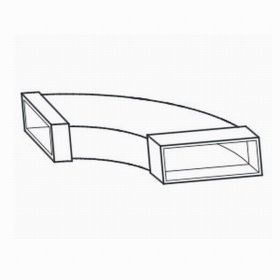 Helios FK-BH 150/90 Flachkanalbogen, waagrecht