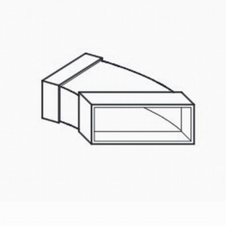 Helios FK-BH 150/45 Flachkanalbogen, waagrecht