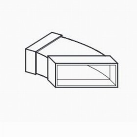 Helios FK-BH 150/45 Flachkanalbogen, waagrecht