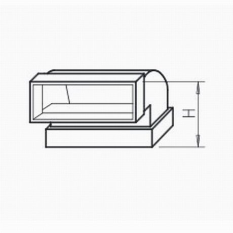 Helios FK-BV 200/90 Flachkanalbogen, senkrecht