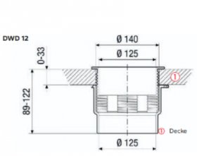 Maico Decken-/Wanddurchführung DWD 12