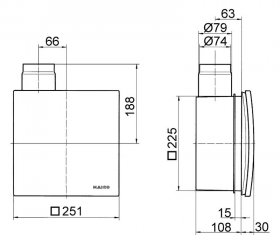 Maico Abluftelement Centro-H
