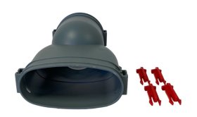 Helios FlexPipe FRS-ÜG 51-75 Übergang, gerade