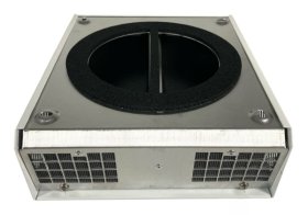Lunos Außenhaube mit Schalldämmung 1/HWE-2, Aluminium weiß
